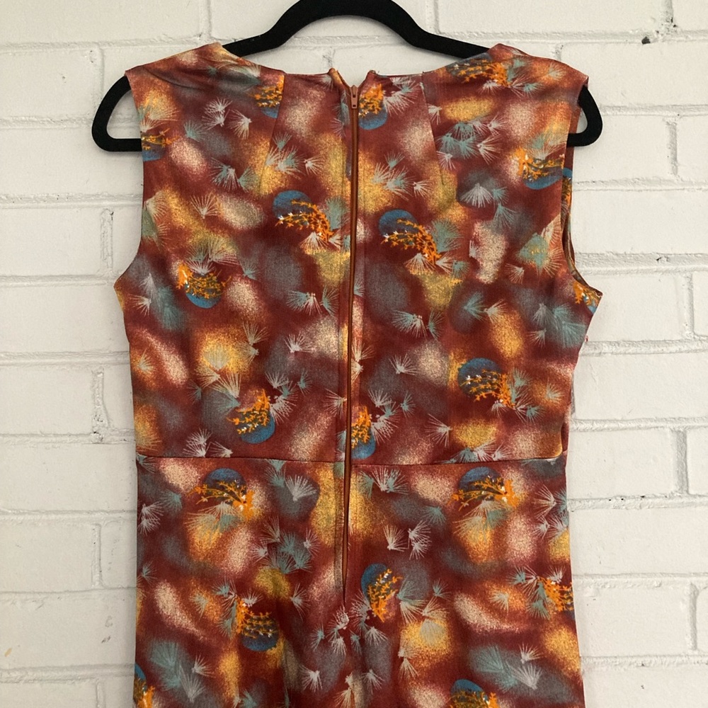 1970’s Shiny Maxi Dress with Matching Bolero Jacket - Picture 8 of 10
